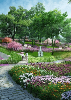 灵山后花园环境图