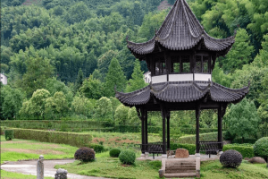 九华山大愿陵园园区景观图