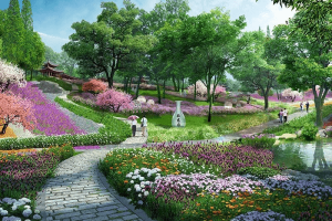 灵山后花园园区景观图