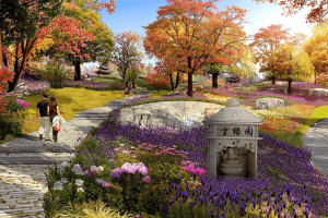 灵山后花园墓区环境图