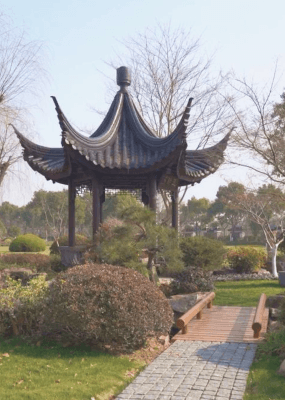 鳌山瞑园环境图